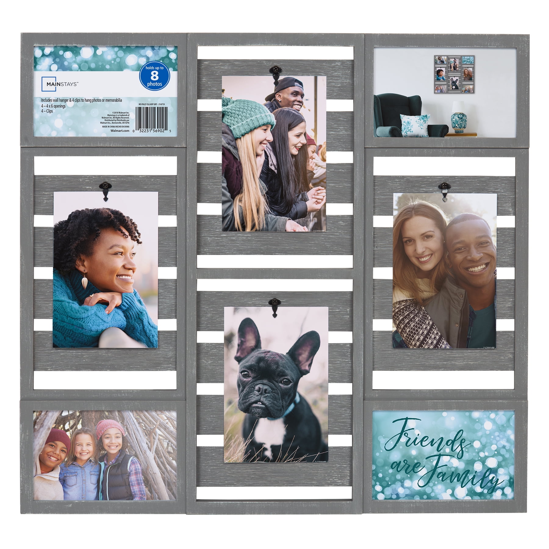 Mainstays Gray 8 Opening Pallet Collage Frame Brickseek