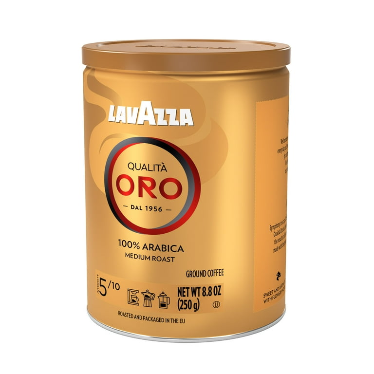Lavazza Qualita Oro Italian Ground Coffee, Medium Roast, Espresso