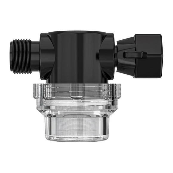 Limpiador de agua con filtro para RV, práctico y fácil de limpiar, con filtración roscada para jardín. Conector de 20 mm