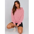 thumbnail image 4 of Sudadera PRETTYGARDEN Otoño 2025 para Mujer Media Cremallera Rosa XXL, 4 of 5