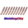 thumbnail image 3 of WeldingCity 10-pk MIG Welding Gun TAPERED Contact Tip 14T-23 (0.023") for Lincoln Magnum 200-400A and Tweco Professional No.2 - No.4 MIG Guns, 3 of 4