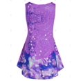 thumbnail image 2 of Más el tamaño de la mariposa de Criss Cross Tank Top Rosegal Camisetas sin mangas de talla grande, 2 of 5