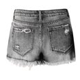 thumbnail image 3 of LYMAYTER Women's Jean Shorts for S-2XLRipped Denim Shorts Stretchy Cowboy Shorts High Waisted Denim Shorts, 3 of 7