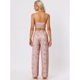 thumbnail image 3 of Unique Bargains Womens 3Pjs Cami with Shorts Loungewear Pants Pajama Sleepwear Sets, 3 of 5
