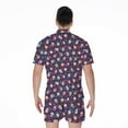 thumbnail image 2 of Mini Cupcake Pattern Short Sleeve Men'S Rompers Casual Summer Jumpsuits Outfit, 2 of 4