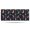 Dinosaur and Planet Black Pattern, variant on Dinosaur and Palm Navy Pattern Non Slip Microfiber Bathroom Rugs, Soft Rubber Backing Bath Mats for Bathroom Floor Tub and Shower,24"x60"