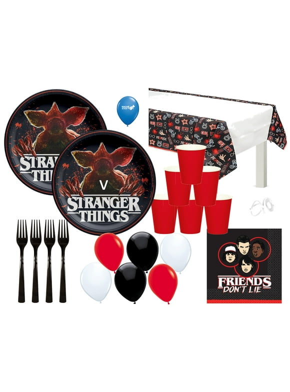 Stranger Things Party Supplies in Stranger Things