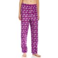 thumbnail image 1 of Leveret Womens Fleece Pants Purple Elephant L, 1 of 3
