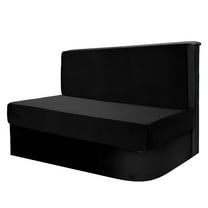 LAMIRO 2 Pieces RV Dinette Cushion Covers Velvet Stretch Camper Seat Cushion Bench Slipcovers with Backrest Cover Sofa Cushion Cover for RV Car