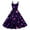 Purple, variant on Women Valentines Day A Line Dress with Adjustable Spaghetti Straps Vintage Inspired Fit and Flare Summer Sundress Light Purple S