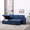 Navy Blue, variant on Alexent 3-Seater Reversible Sofa with Pull-Out Couch, Sleeper Sofa with Storage Recliner, Small Sectional Sofa for Living Room, Bedroom, Apartment, Dark Gray