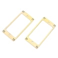 thumbnail image 2 of 2?piezas de metal plana Humbucker cubierta Guitar Pickup Marco de montaje anillo, Dorado Amonsee NO, 2 of 5
