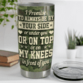 thumbnail image 2 of SANDJEST Husband Tumbler 20oz Stainless Steel Insulated Tumblers Coffee Travel Mug Cup Gift for Husband from Wife Gifts for Birthday Valentines Christmas Anniversary, 2 of 5