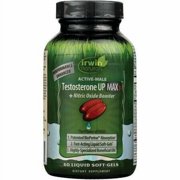 Irwin Naturals Active-Male Testosterone UP MAX3 + Nitric Oxide Booster, 60 Soft-gels