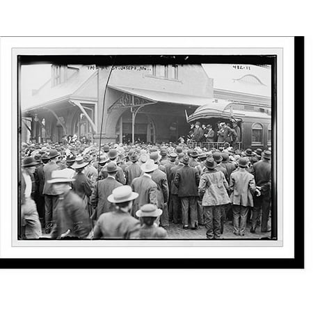 Historic Print, Taft campaign train, St. Joseph, MO., 16" x 20"