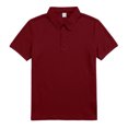 thumbnail image 5 of EANJE Polo Shirts for Men Waffle Short Sleeve Golf Shirts Casual 3 Buttons Solid Color Collared T Shirts Tops Wine 2XL, 5 of 8