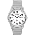 thumbnail image 5 of Timex Men's Easy Reader Day-Date Silver/White 35mm Casual Watch, Extra-Long Expansion Band, 5 of 5