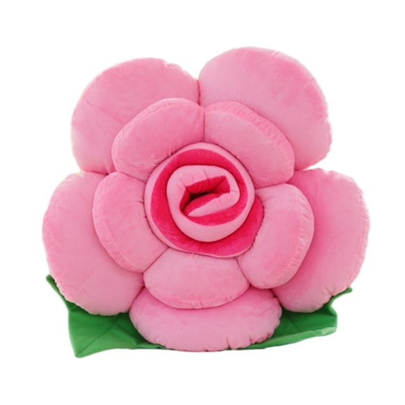 Avdolw Flower Plush Rose Pillow - Soft and Comfortable Decorative Cushion for Sofa and Bed, Perfect as a Valentine's Day Gift