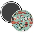 thumbnail image 3 of Sushi Lover Kitchen Towels 100% Cotton With Fridge Magnets Fun 4 Piece Set New, 3 of 6