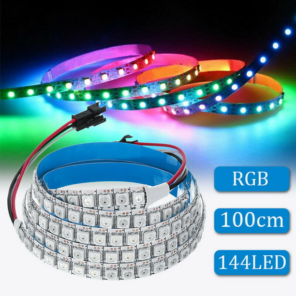 Ws2812b 5050smd 144 Led Light Strip With Built In Rgb Ic Individual Addressable Dc 