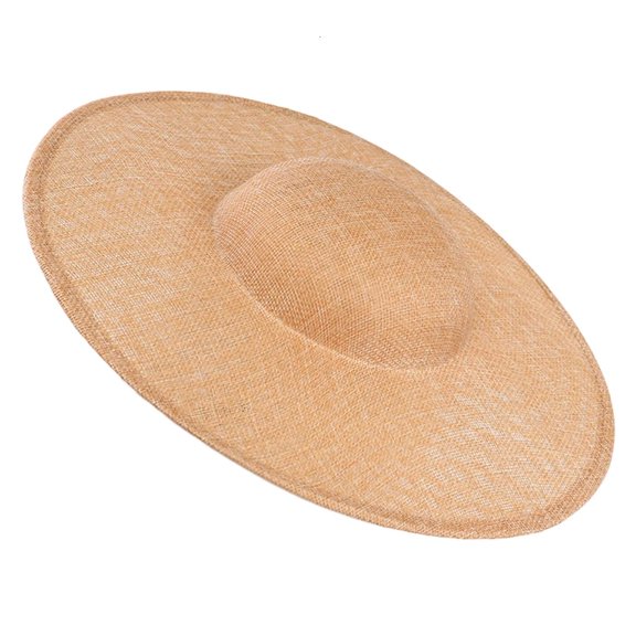 ZELVINN Wide Brim Dress Hat for Women Lightweight Woven Headwear with Domed Crown Garden Party Travel