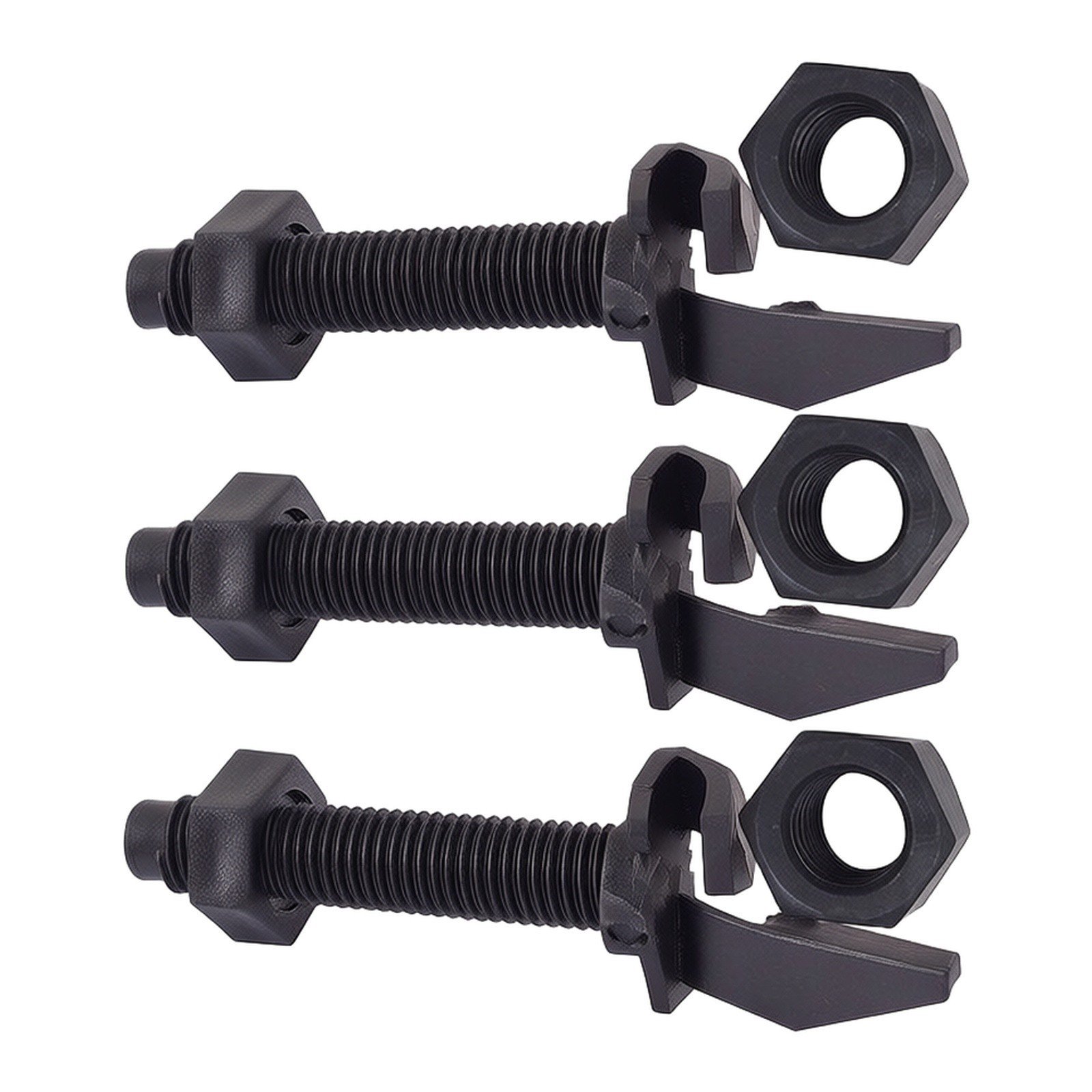 3 Pack Screw – on Arrow Rest for Recurve and Compound Bows Plastic Bow Arrow Holder with Threaded Mount Black