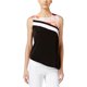 thumbnail image 1 of Calvin Klein Blusa asimétrica de punto para mujer, negro, mediano Calvin Klein Tejer, 1 of 1