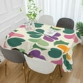 thumbnail image 2 of Yayeee Tablecloths 60" x 120" Rectangle Wrinkle Resistant Party Table Cover, Purple Clover Pattern, 2 of 8