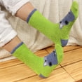 thumbnail image 6 of Women's Super Soft Warm Microfiber Fuzzy Cozy Animal Crew Socks, Asst 6a, 6 Pairs, 6 of 8
