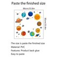 thumbnail image 4 of serony 1 Ensemble d'Autocollants Muraux Planète Statique DIY Autocollant Mural Décoration PVC Papier Peint Réutilisable pour Maison Valise, 4 of 6