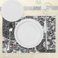 thumbnail image 3 of Ambesonne Nature Place Mats Set of 4, Mountain Volcanic Stones, Standard Size, Slate Blue Dimgray, 3 of 6