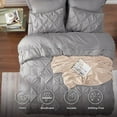 thumbnail image 6 of 4-PCS Comforter Set -Multi-Color,Cloud-like,Ultra-Soft,Machine Washable,Luxury Bedroom Decor Accessories,Breathable,All-Season King Size Bedding sets,Hotel Quality, Restful Sleep, Geometric Pattern,S, 6 of 10