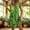 Green, variant on QUNYINEY Mini Sun Dresses Women Floral Casual A Line Sleeveless Tank Dress V Neck with Pockets Loose Fit Beach Dresses