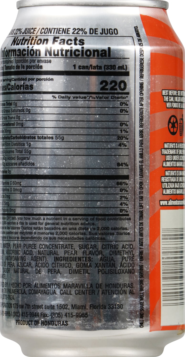 Goya Natura Pear Nectar, 11.16 oz