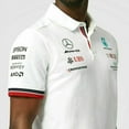 thumbnail image 6 of Mercedes Benz AMG Petronas F1 2020 Men's Team Polo Black/White, 6 of 7