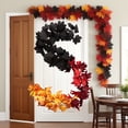 thumbnail image 4 of Pumpkin Fall Maple Leaves Garland - Artificial Autumn Foliage Hanging Vine for Thanksgiving, Home, Wedding, Fireplace, Party, Christmas Decor (Orange & Brown)-D, 4 of 4