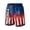 Blue #1, variant on 250 Anniversary USA Swim Trunks Men's Wear USA Flag Shorts Patriotic Swim Trunks Royal Blue XL