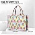 thumbnail image 3 of Large Capacity Tote Bag,Colorful Highland Cow Flower Pattern Handbag Fashion Luxury Tote Bag,15.7"x13"x 5.1" Inches,Laptop Compatible, 3 of 6