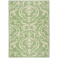 thumbnail image 2 of Safavieh Courtyard Dara Damask Indoor/Outdoor Area Rug, Olive/Natural, 8' x 11', 2 of 10