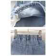 thumbnail image 5 of Shadoumai Girl Ripped Jean Shorts Cute Summer High Waisted Denim Shorts Jorts with Pocket Kids Comfortable Clothes, 5 of 7