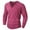Pink, variant on Lmnyox Long Sleeve T Shirt for Men Solid Crew Neck Button Pullover Tee with Pocket Casual Basic Work Shirt