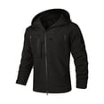 thumbnail image 4 of NOLDARES Men's Casual Coats Water Resistant Jacket Warm Jacket With Pockets Jacket Coats for Men(Black,XL), 4 of 7
