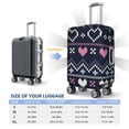 thumbnail image 4 of Hirioo Pixel Heart Winter for Elasticity Suitcase Cover (No luggage Included) Durable Luggage Protector Fits 18-32 Inch Luggage-Large, 4 of 7