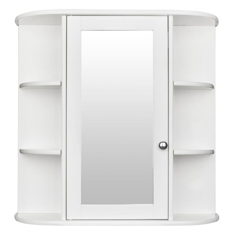 Bathroom Medicine Cabinet with Double Mirror Doors, Wood Hanging Wall  Cabinet with Adjustable Shelf, Mirror Storage Cabinet for Bathroom, Living  Room, White – Built to Order, Made in USA, Custom Furniture –