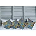 thumbnail image 2 of Ambesonne Moroccan Throw Pillow Cover 4 Pack, Persian Motif Bohemian, 18", Pale Coffee Blue, 2 of 5