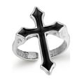 thumbnail image 2 of ZheElen Ring Black Durable Finger Rings Oiling Process Sturdy Simple Waterproof Jewelry Men Birthday Festival, 2 of 6