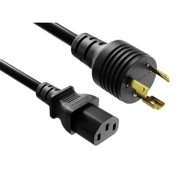 Cable Leader 6ft NEMA L6-30P to C13 Locking Power Cord 14AWG