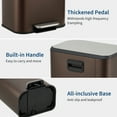 thumbnail image 4 of 20L Stainless Steel Step Trash Can with Soft-Close Lid – Hands-Free Kitchen & Bathroom Garbage Bin, 4 of 8
