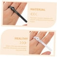 thumbnail image 3 of 4 Pcs Ring Measurement Ring Size Chart Ring Sizer Adjuster for Loose Rings Black Rings Ring Sizers for Loose Rings Us Ring Sizer Finger Sizer Grader Men and Women Jewelry Plastic, 3 of 5