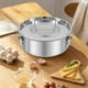 thumbnail image 3 of Molde para Flan de Acero Inoxidable para Hornear, 1,5 Qt, Molde para Flan con Tapa, Molde Portátil para Hornear Pasteles Redondos con Rejilla para Vapor, 3 of 5